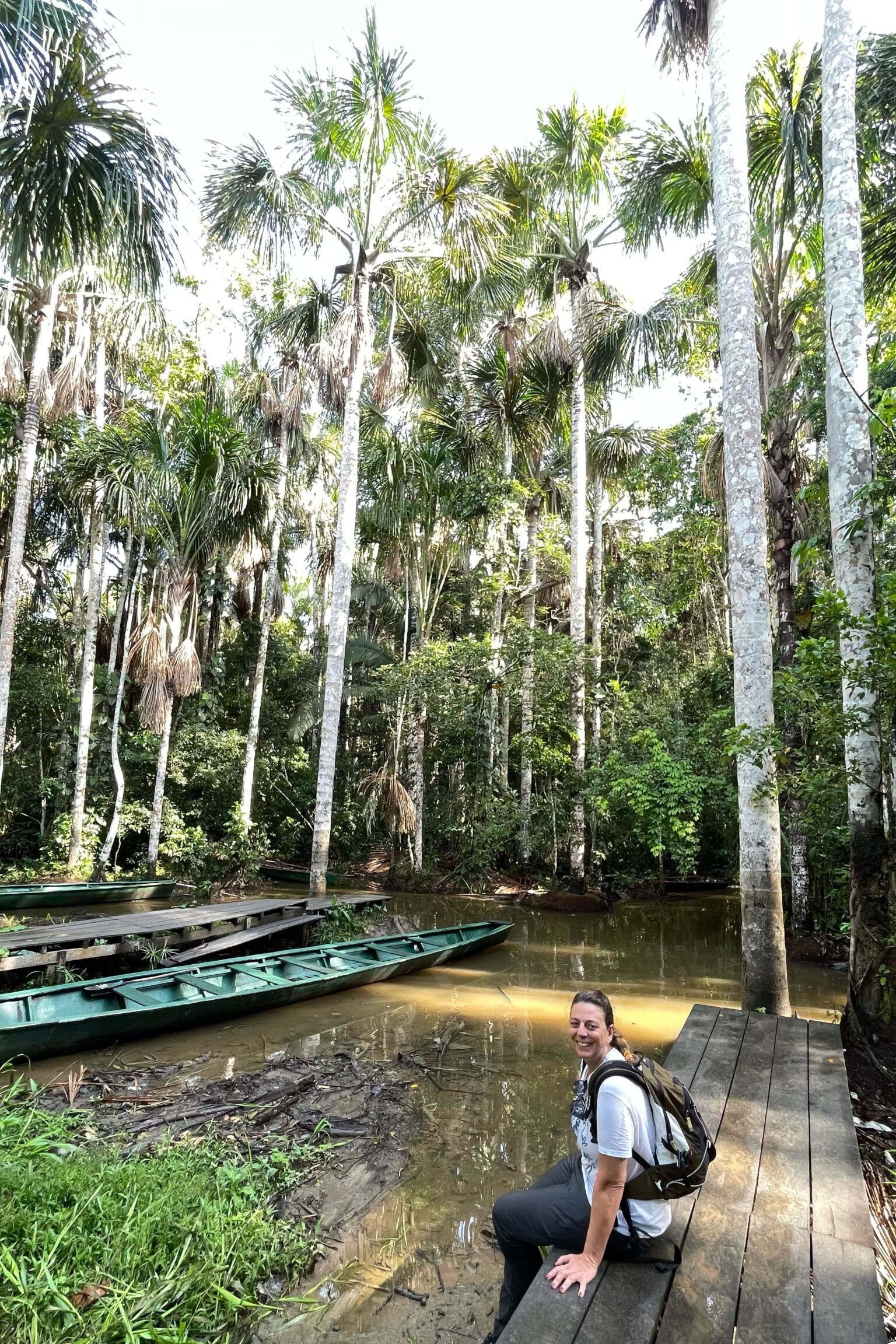 Noelia en el Amazonas en 2023 en viaje de exploración con ANBU Viajes