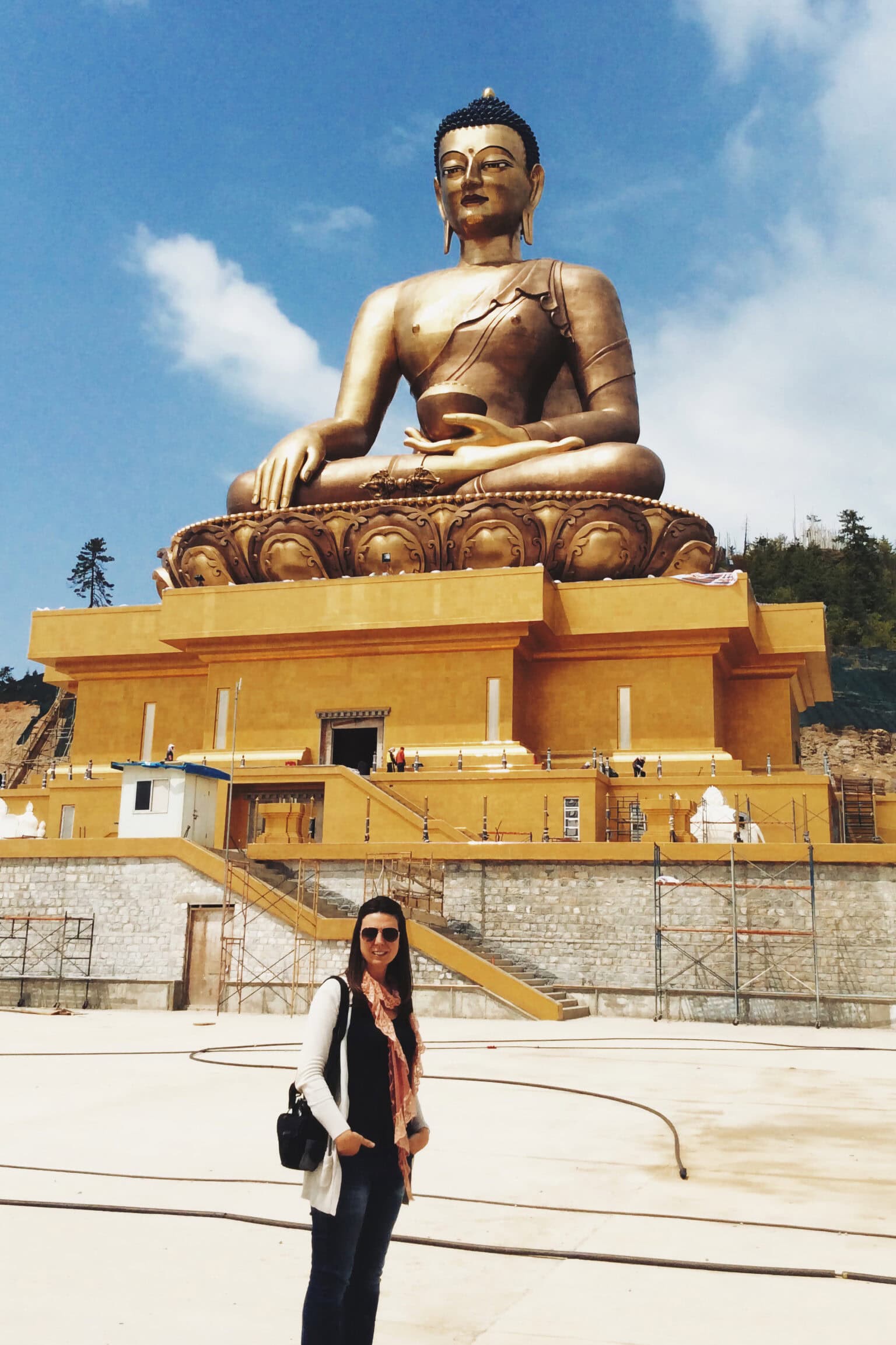 Noelia Espinosa en Bután en 2014 en viaje de exploración con ANBU Viajes