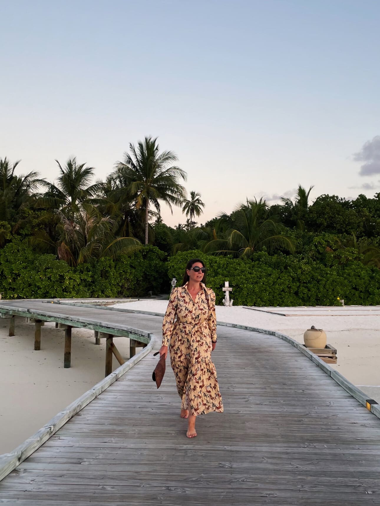 Noelia Espinosa en Maldivas en 2022 en viaje de exploración con ANBU Viajes