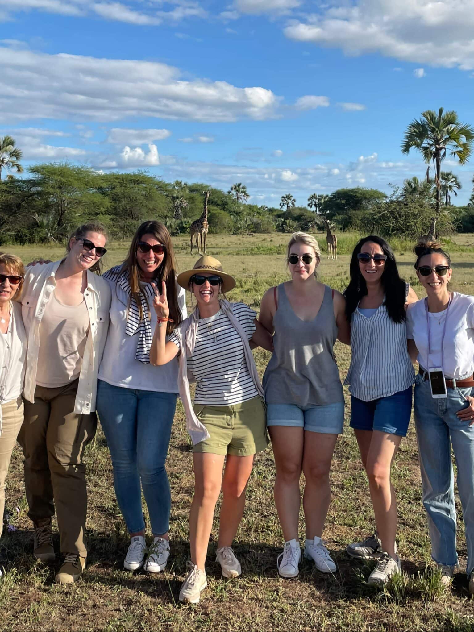 Noelia Espinosa en un viaje de chicas en 2021 por Tanzania.